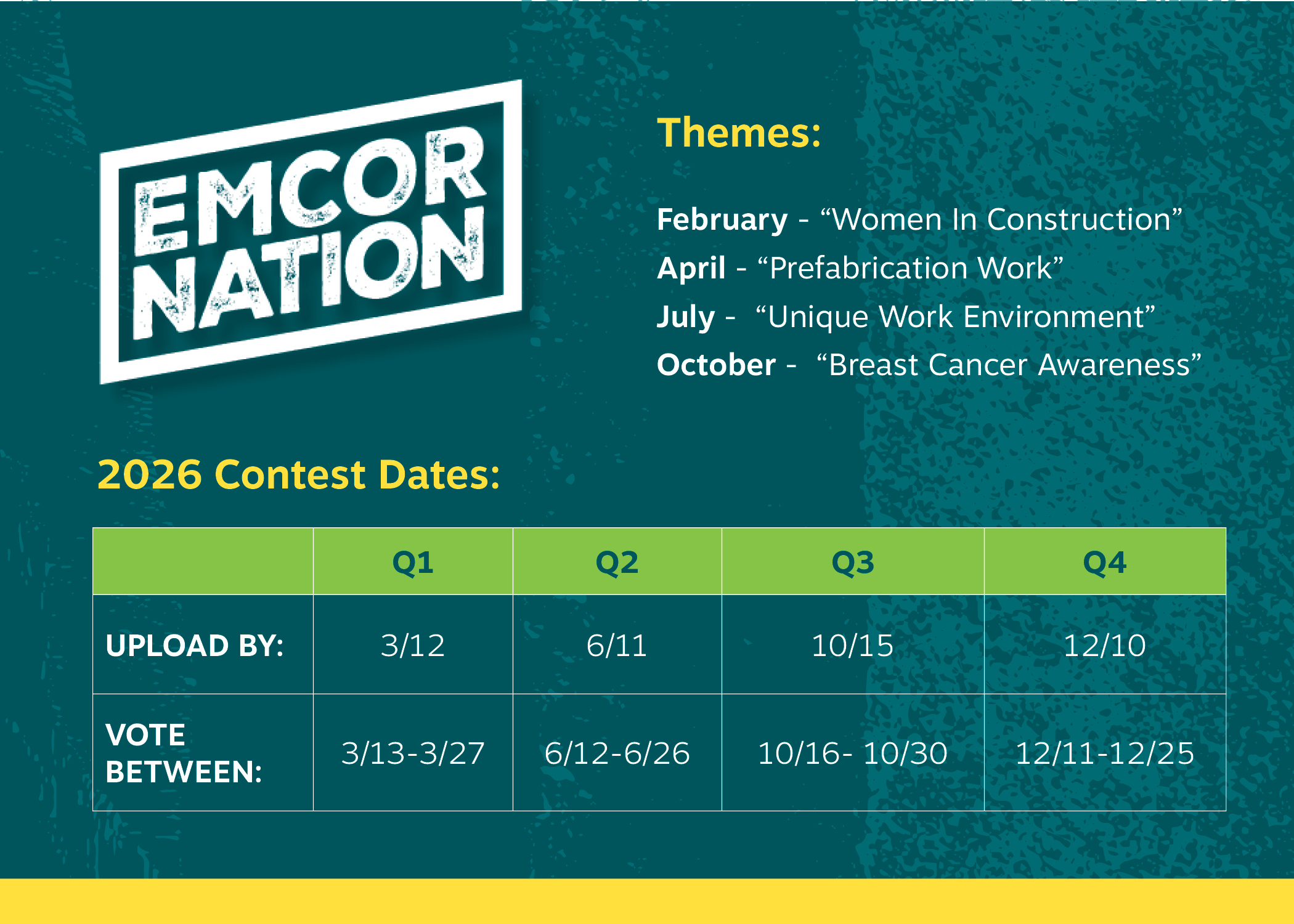 EMCOR Nation contest banner